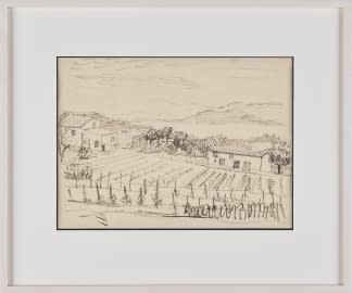 "Studie mit Rebberg und See" by Ignaz Epper on art24