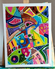 "Abstrakt 01" von Nomi Morina auf art24