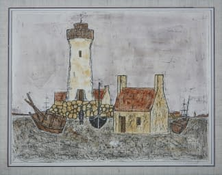 "Le phare en Bretagne / Der Leuchtturm in der Bretagne" von Georges Girard auf art24