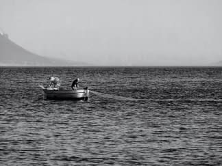 "le vieil homme et la mer , Sardaigne" by Sylvain Blanchoud on art24