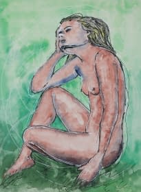 "Weiblicher Akt" by Maximilian Hilpert on art24