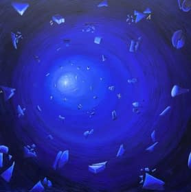 "big.blue.swirl" von Peters Atelier Austria auf art24