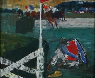 "Sturz beim Hindernisrennnen" de Radomír Kolář sur art24