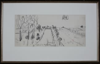 "Landschaftszeichenskizze Silnice do Myslkovice (dt. Strasse nach Myslkovice)" by Josef Kilián on art24