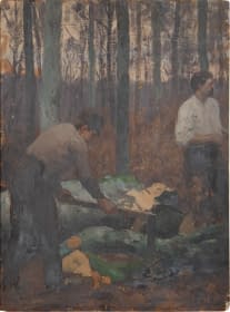 "Holzfäller Vorstudie" von Paul Albert Baudouin auf art24