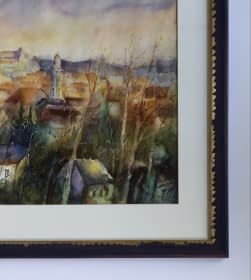 "Soproni Látkép/ Blick auf Sopron" von Tibor Gáspárdy auf art24