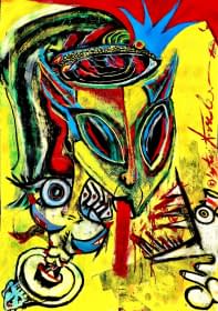 "Mann mit Hut" by @SpaceSpider on art24