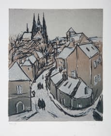 "Winter in der Prager Altstadt (40/57)" by František Emler on art24