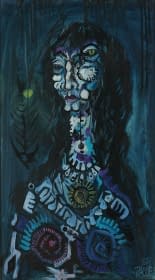 "Blaues Frauenmonster" by Paul Raclé on art24