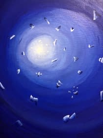 "big.blue.swirl" de Peters Atelier Austria sur art24