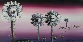 "Blumen in der Dämmerung" by Maximilian Hilpert on art24