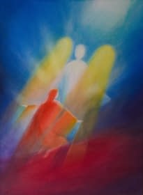 "Begegnung mit Engel" by Christopher Baumann on art24