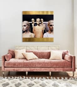 "VENICE GIRLS GOLD M" von HUGO KOEHLER auf art24