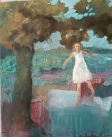 "Daphné en robe blanche" by Emmanuelle Tenailleau on art24
