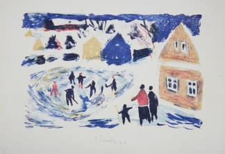 "Eishockey im Dorf" by František Emler on art24
