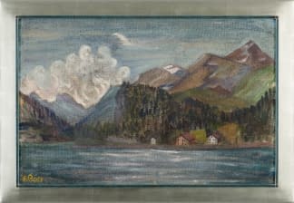 "Gewitterstimmung am See" by Eduard Boss on art24