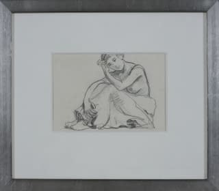 "Sitzende junge Frau" by Arthur Joseph Guéniot on art24