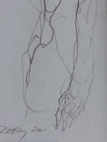 "Akt rajz XIV./ Akt Zeichnung XIV." by Ruttkay Sándor on art24