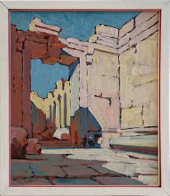 "Baalbek Syrie - temple de Bacchus (dt. Baalbek Syrien - Bacchustempel)" by Ch. A. Mangin on art24