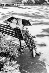 "La dame au parapluie , Lausanne , Suisse" by Sylvain Blanchoud on art24