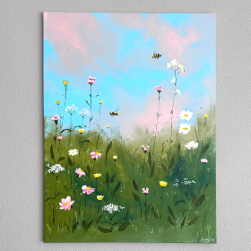 "Wiese und Abendsonne" von Ivonne Wild auf art24