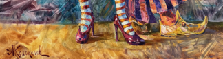 "Columbine and Pierrot" by Anton Kolokolov on art24