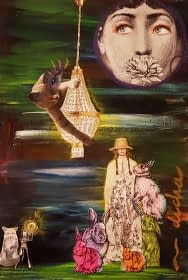 "von Katzen und ihren Geschichten, Serie." by Maria Fernanda Schulz on art24