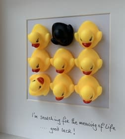 "I'm looking for the meaning of life …good luck !" by T P Hardisty on art24