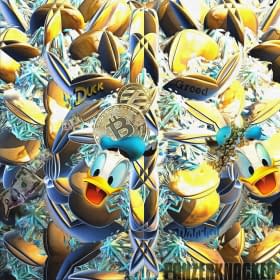 "whoever chatters and is greedy, does not have to be a duck" by the art of the artist on art24
