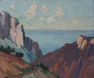 "Golfe Evisa Corse (dt. Golfe Evisa Korsika)" by Ch. A. Mangin on art24