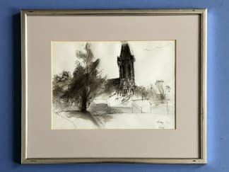 "Szt. Mihály Templom/Szt. Mihály Kirche" de János Giczy sur art24