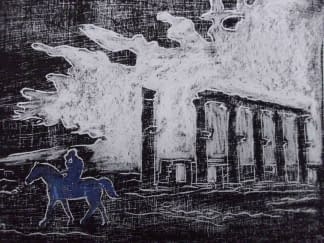 "Der blaue Reiter 2 I Palmyra" by Ebba Sakel on art24