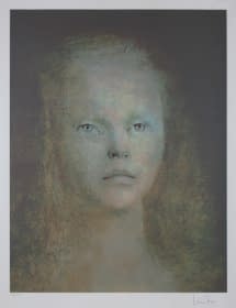 "Mädchenbildnis mit langen Haaren 145/275" by Leonor Fini on art24