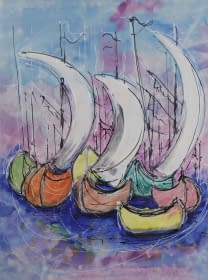 "Segelschiffe" by Maximilian Hilpert on art24
