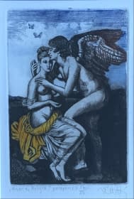 ""Ámor és Psyche" XI/XV EA" by Zoltán Vén on art24