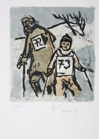 "Skifahrer (4/50)" de František Emler sur art24
