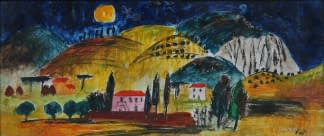"Krajina u Luccy (dt. Landschaft von Lucca)" by Dana Hlobilová on art24