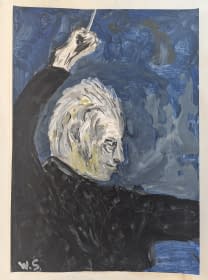 "Dirigent in Blau" von Wolfgang Söring auf art24