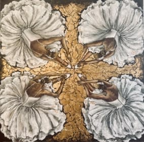 "BALLERINAS WHITE FLOWER" by N.Wüst on art24