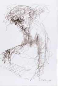 "Zeneszerző/ Komponist" by Ruttkay Sándor on art24