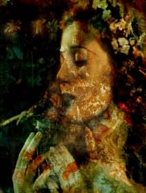 "La dame et l'oiseau" by Adelia Clavien on art24