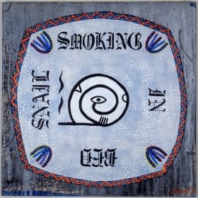 "Artefakt n°7 «Snail Smoking In Bed»" by Dominik Schlumpf on art24