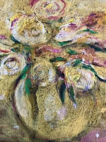 "Sárga virág/ Ein gelber Blumenstrauss" von Katalin Szabadi auf art24