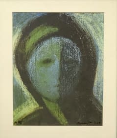 "Kék-Zöld Angyal (P) EA 1/1 / Blau-grüner Engel (P) EA 1/1" by János Aknay on art24
