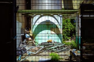 "Vue d'une ancienne cheminée industrielle , Neuchâtel" by Sylvain Blanchoud on art24
