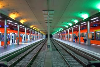 "Perspective souterraine , gare de Bern" by Sylvain Blanchoud on art24