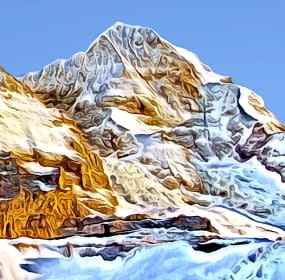 "Eiger / Eigernordwand und Mönch" by Joe Amberg on art24