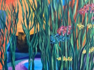 "Hinter dem Blumenwald" de Regula Nef sur art24