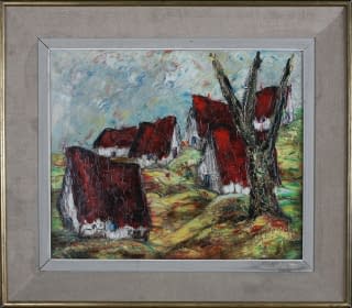 "Les toits rouge (dt. Die roten Dächer)" by Henry Maurice D'Anty on art24