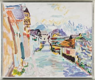 "Dorf im Gebirge" by Willy Röthlisberger on art24